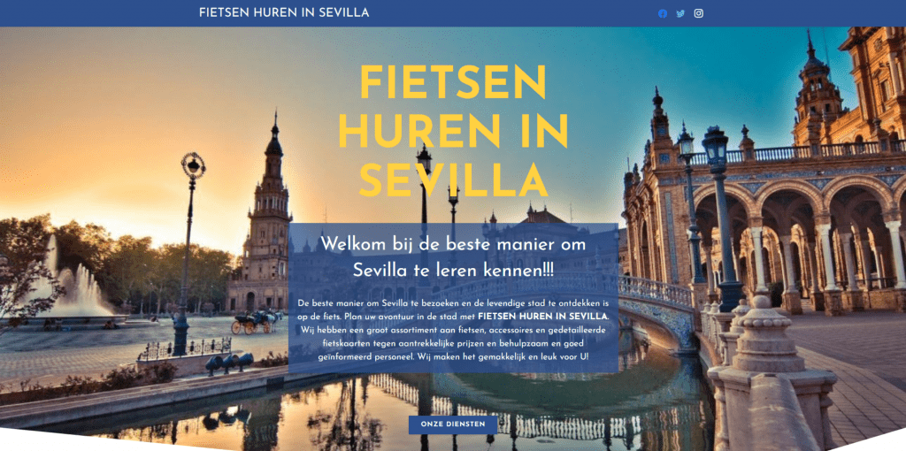 Fietsen Huren in Sevilla - Rutas turísticas | Diseño web