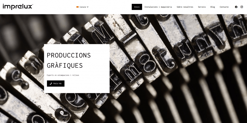 Imprelux - Producciones gráficas | Diseño web