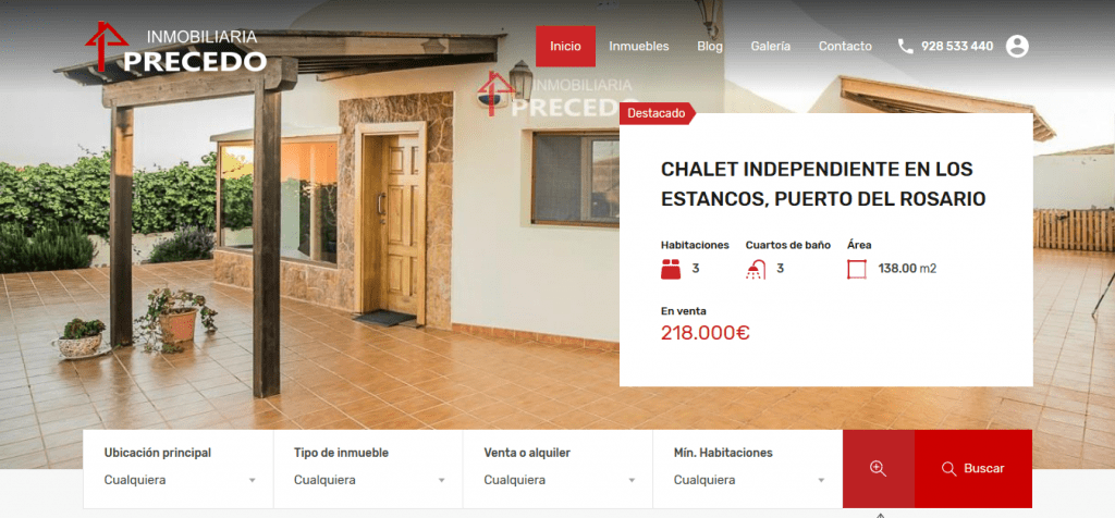 Inmobiliaria en Fuerteventura | Diseño web