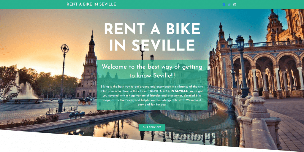 Rent a bike in Seville | Diseño web - SEO