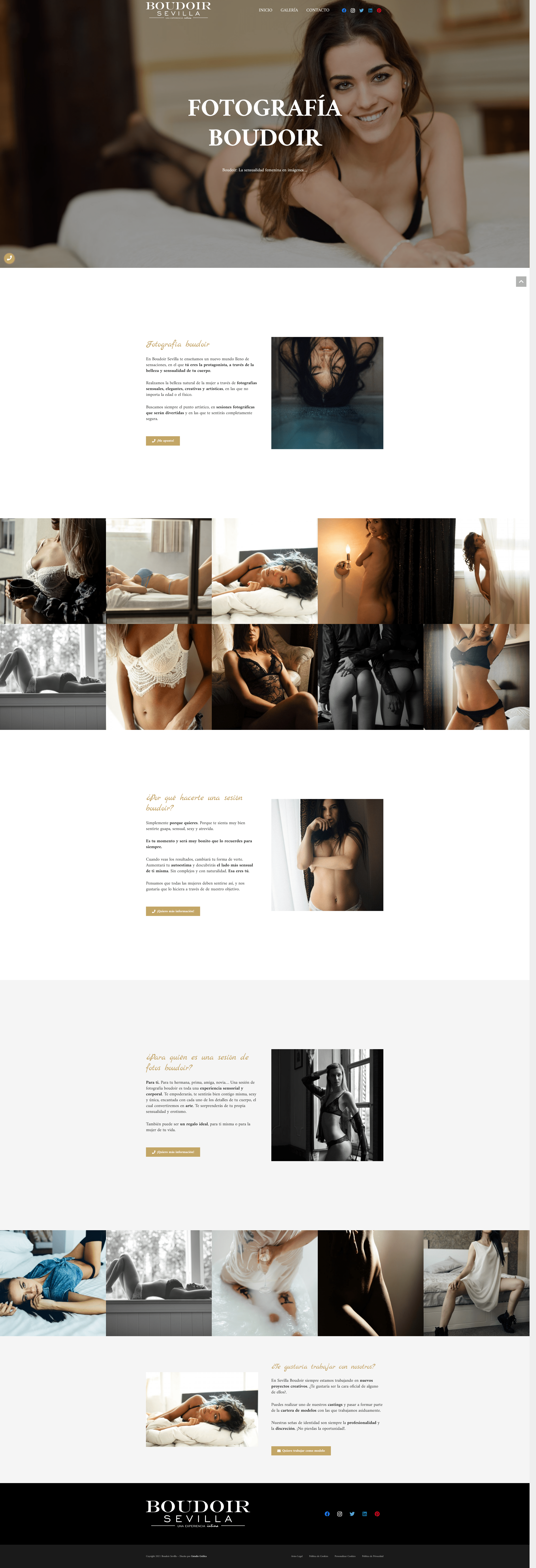 Fotografía boudoir en Sevilla