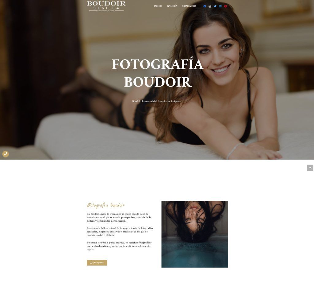 Fotografía boudoir en Sevilla