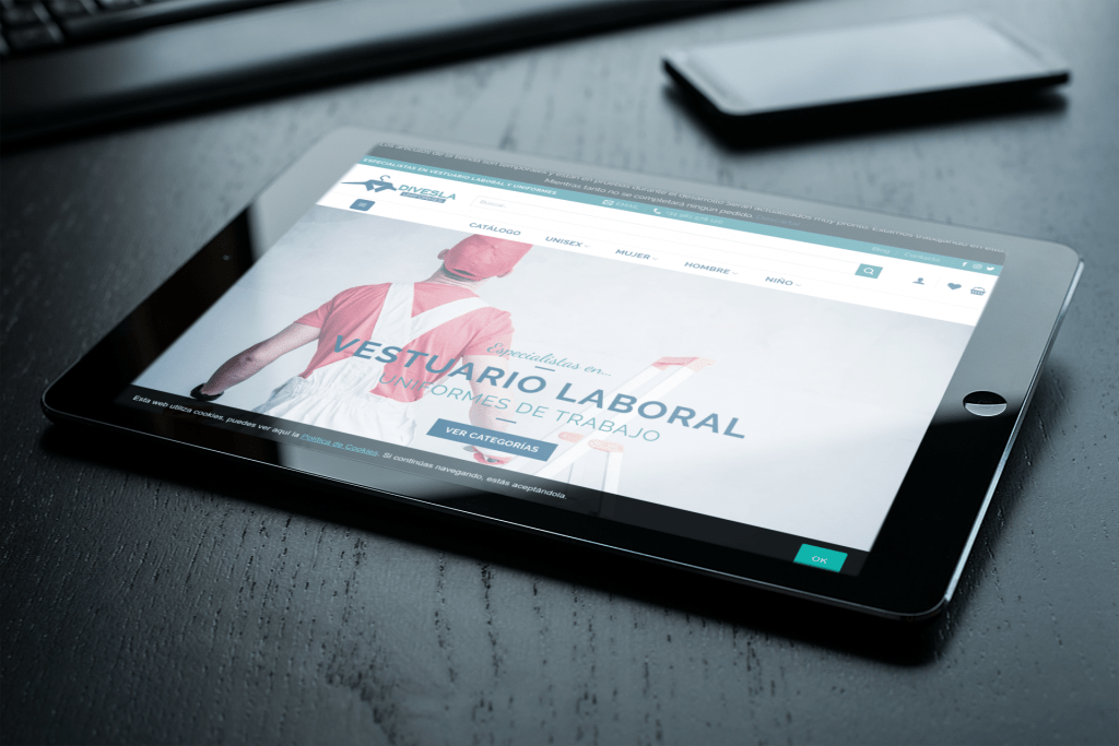 Uniformes Divesla | Diseño de tienda online