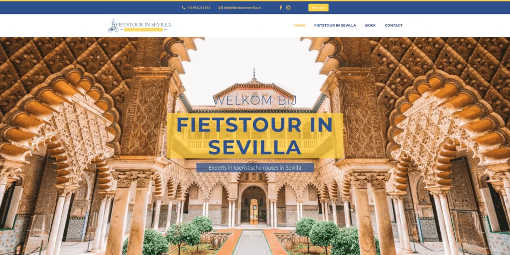 Fietstour in Sevilla | Rutas turísticas en Sevilla | Diseño web
