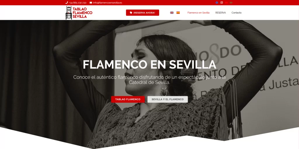 Flamenco en Sevilla | Diseño web