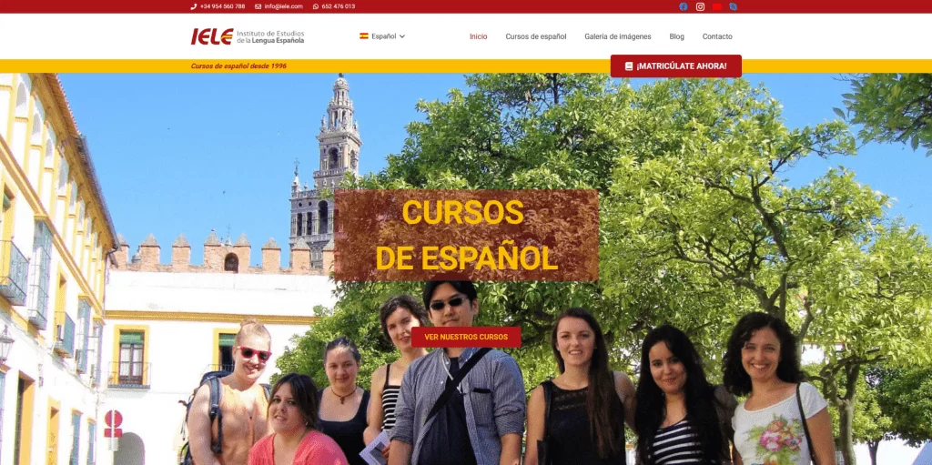 IELE - Instituto de Estudios de la Lengua Española | Diseño web en Sevilla